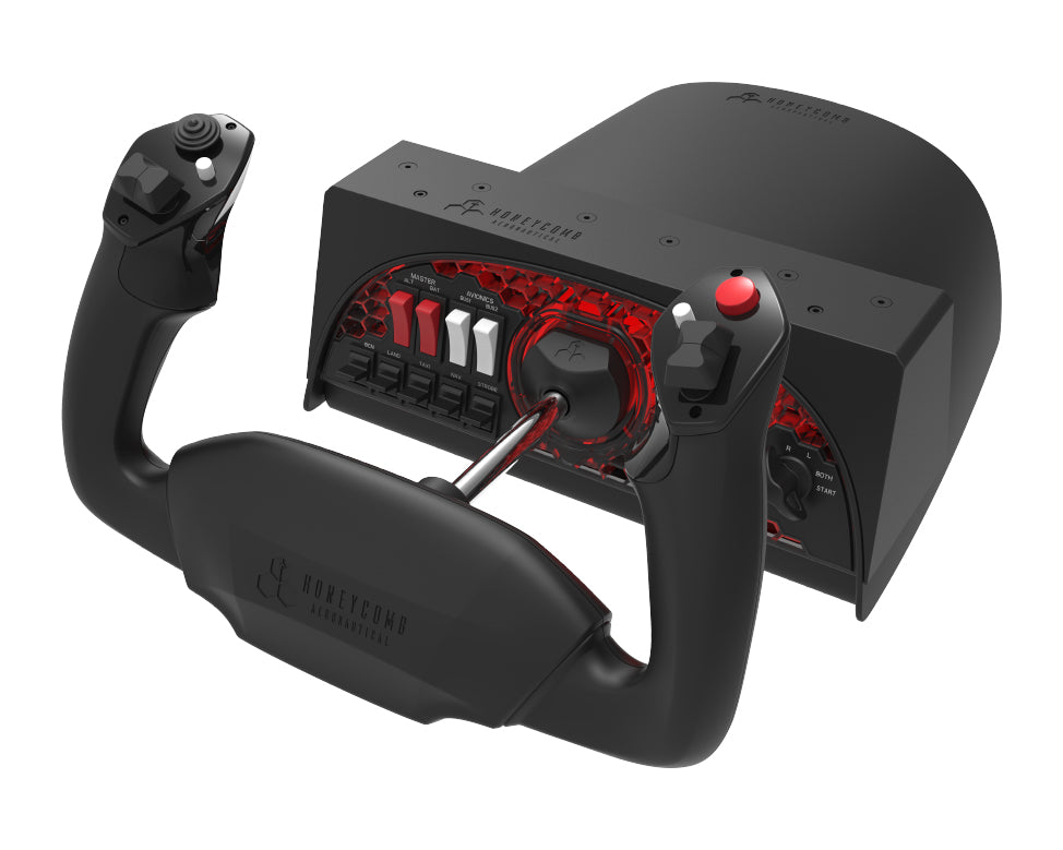 Honeycomb Aeronautical Alpha Flight Controls Yoke & Switch