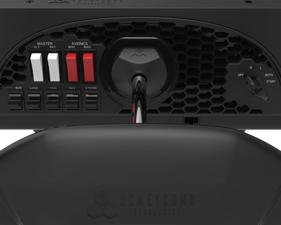 Honeycomb Aeronautical Alpha Flight Controls Yoke & Switch