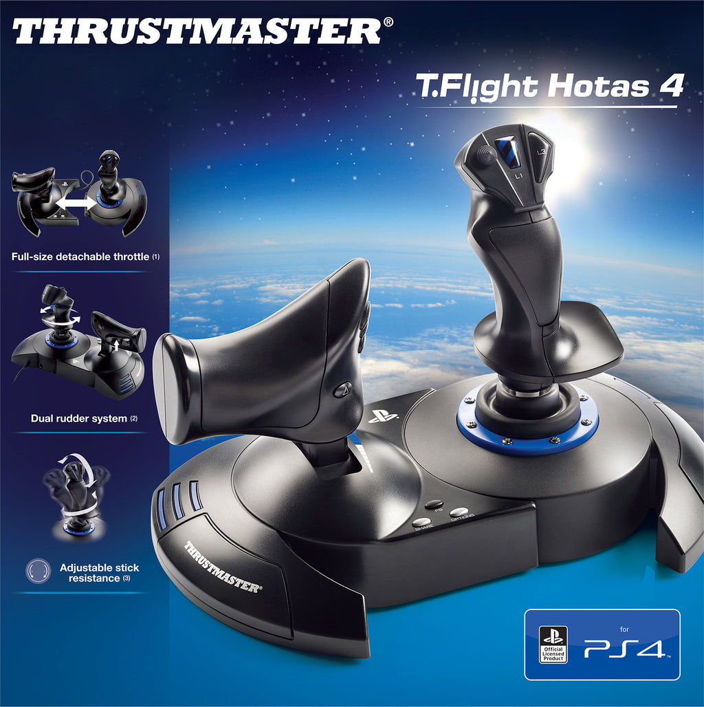 Løve se smeltet ThrustMaster T.Flight Hotas 4 for PS4 PC PlayStation 4 In Hand  adventure-guides.co.jp