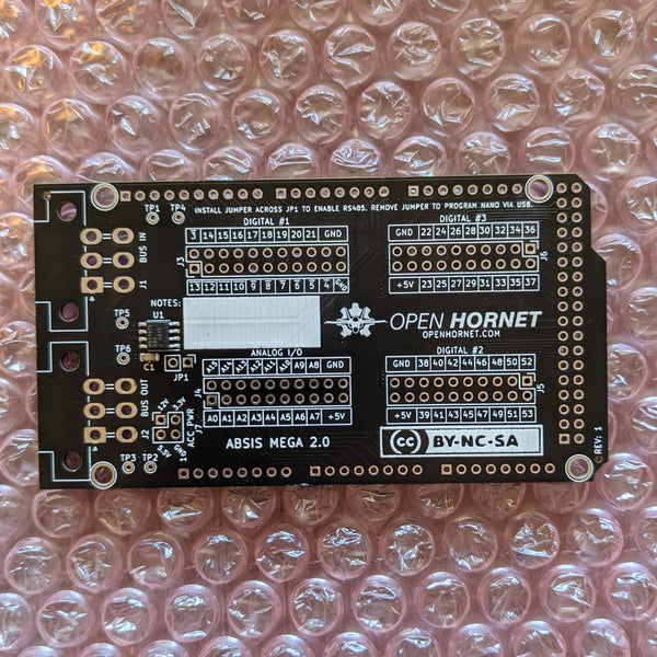 Open Hornet - ABSIS 2.0 Mega PCB With SMD Assembly